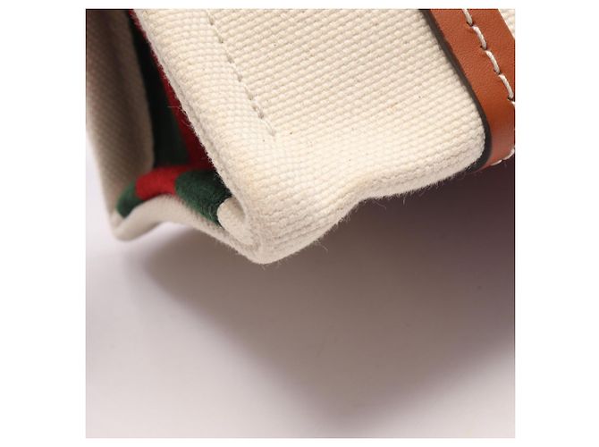 Bolso Tote Mini 2-Way Gucci Interlocking G Castaño Blanco Multicolor - vista 7