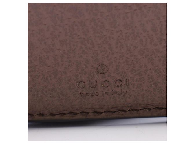 Cartera tri-fold Gucci Ophidia GG Supreme Castaño Multicolor Beige - vista 5