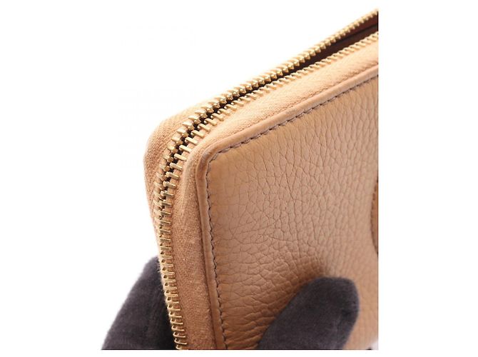 Cartera larga redonda Gucci Soho Interlocking G Castaño - vue 10