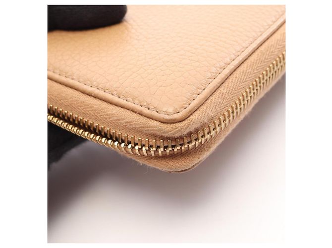Cartera larga redonda Gucci Soho Interlocking G Castaño - vue 11