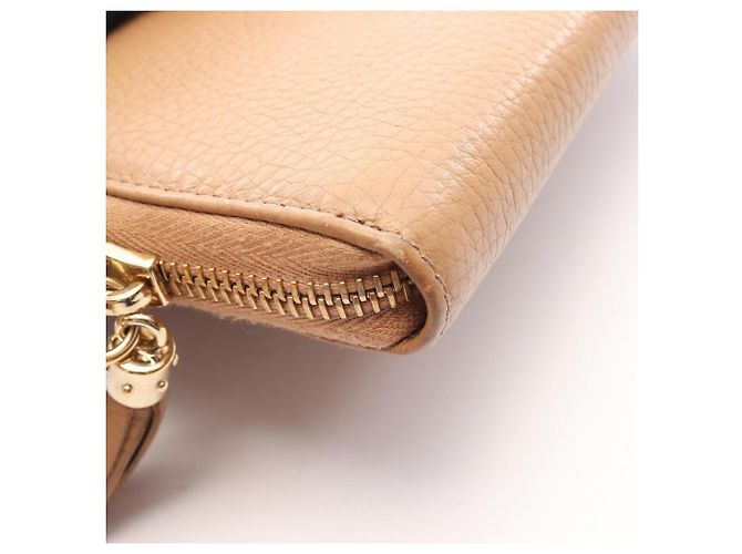 Cartera larga redonda Gucci Soho Interlocking G Castaño - vue 13