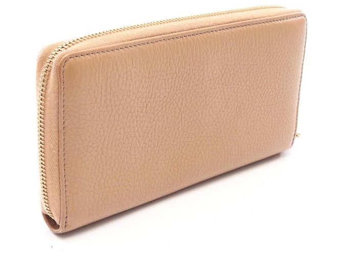 Cartera larga redonda Gucci Soho Interlocking G Castaño - vue 2