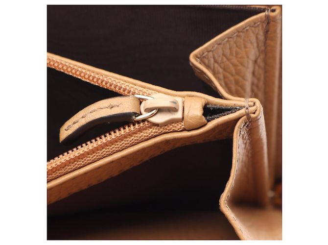 Cartera larga redonda Gucci Soho Interlocking G Castaño - vue 7