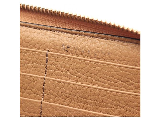 Cartera larga redonda Gucci Soho Interlocking G Castaño - vue 8