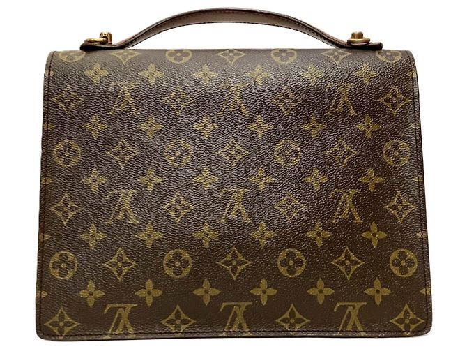 Borsa Business Louis Vuitton Monceau 28 Marrone - vista 2