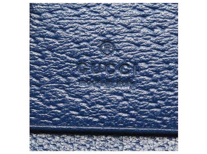 Cartera bi-fold Gucci Double G Bamboo Azul marino - vista 5