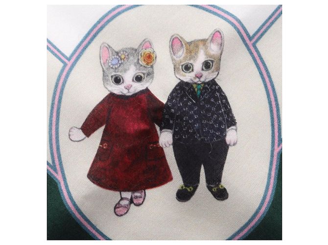 Gucci x Yuko Higuchi Baumwolltuch Weiß Mehrfarben Grün - Ansicht 5
