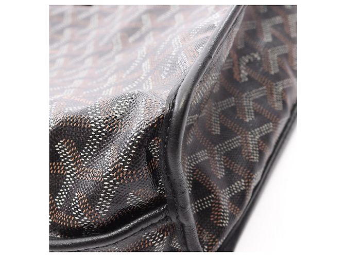 Goyard Ange Mini Pouch Wendbare Tote Bag Braun Schwarz Weiß - Ansicht 10
