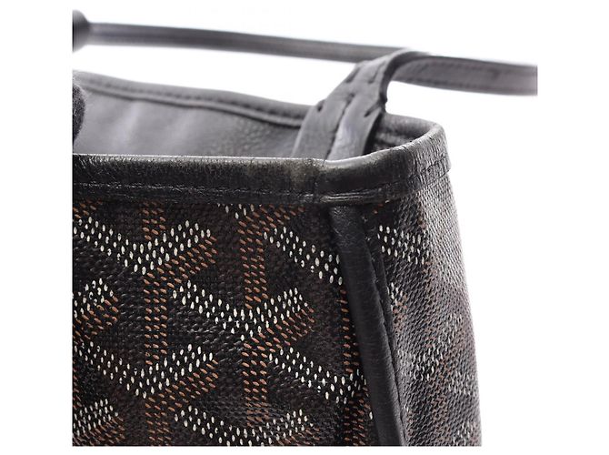 Goyard Ange Mini Pouch Wendbare Tote Bag Braun Schwarz Weiß - Ansicht 12