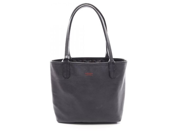 Goyard Ange Mini Pouch Wendbare Tote Bag Braun Schwarz Weiß - Ansicht 5