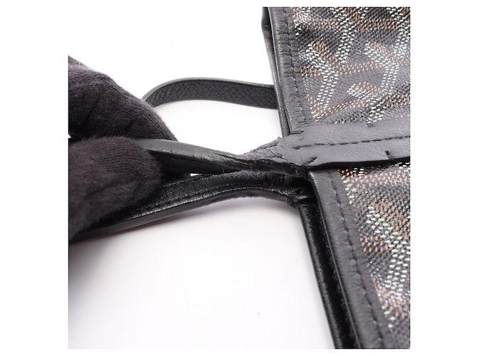 Goyard Ange Mini Pouch Wendbare Tote Bag Braun Schwarz Weiß - Ansicht 9