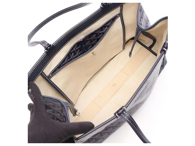 Borsa Tote Goyard Belchasse Biyod PM Multicolore Blu navy - vista 3
