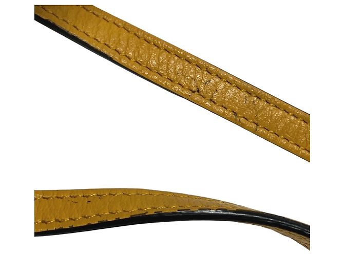 Cartera bi-fold Gucci Horsebit de cuero amarillo - vista 8