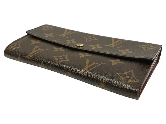 Louis Vuitton Portefeuille Sarah Long Wallet Marrone - vista 6