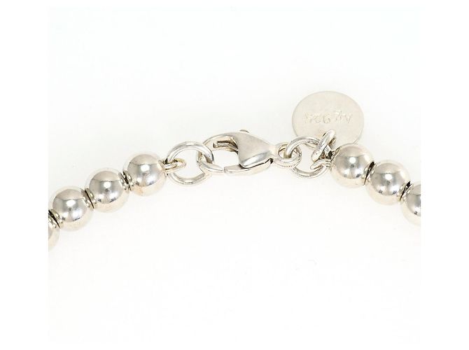 Autre Marque Bracciale Tiffany & Co. Heart Tag Bead in argento con diamante - vista 3