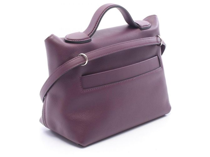 Hermès Hermes 24 Vanquatre 21 Mini Handbag Marrone Bordò Porpora Viola scuro - vista 2