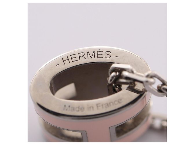 Hermès Hermes Mini Pop H Halskette Silber Pink - Ansicht 4
