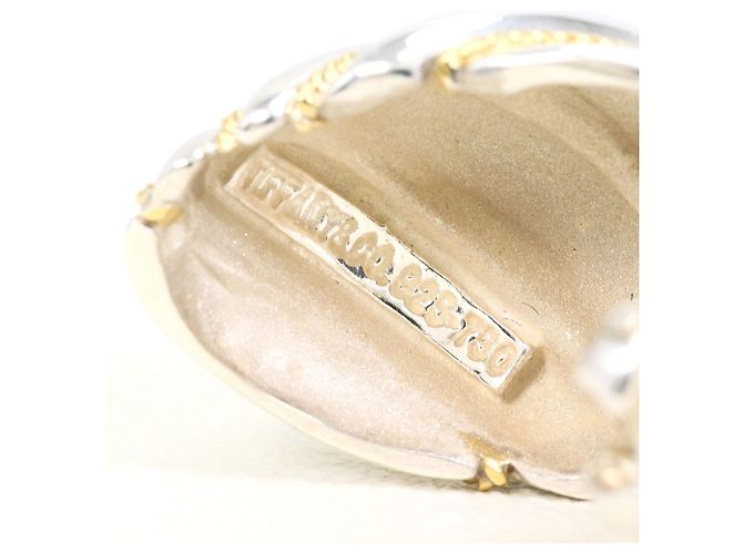 Autre Marque Orecchini a clip Tiffany & Co. Twist in oro giallo 18K e argento - vista 3