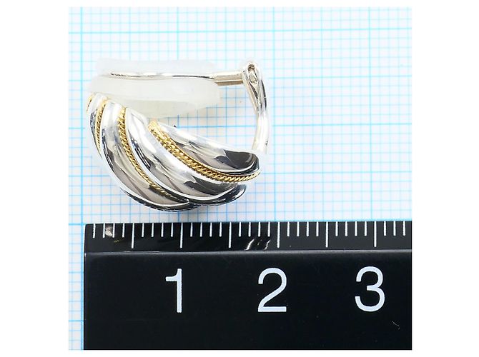 Autre Marque Orecchini a clip Tiffany & Co. Twist in oro giallo 18K e argento - vista 4