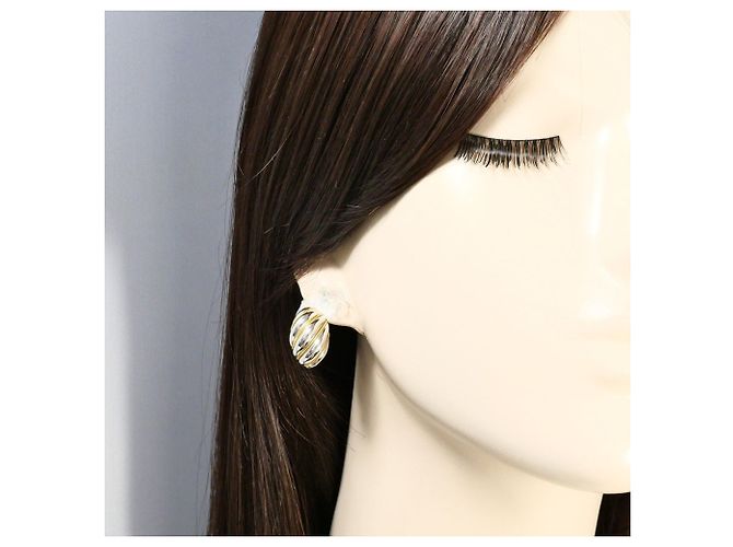 Autre Marque Orecchini a clip Tiffany & Co. Twist in oro giallo 18K e argento - vista 5