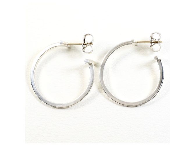Autre Marque Orecchini a cerchio Tiffany & Co. T-Wire in argento - vista 2