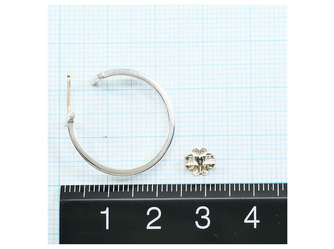 Autre Marque Orecchini a cerchio Tiffany & Co. T-Wire in argento - vista 4
