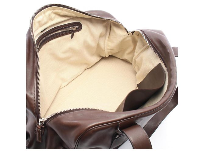 Hermès Borsa a mano Hermes Arion 50 Tail Boston Bag in pelle marrone - vista 3