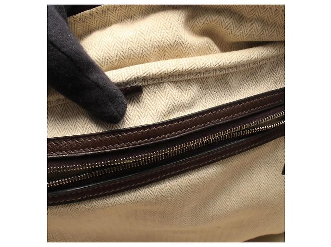 Hermès Borsa a mano Hermes Arion 50 Tail Boston Bag in pelle marrone - vista 6
