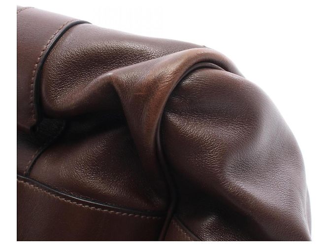 Hermès Borsa a mano Hermes Arion 50 Tail Boston Bag in pelle marrone - vista 7