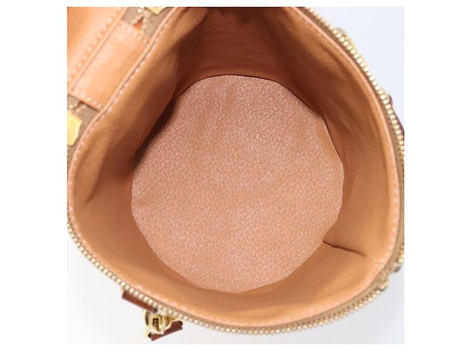 Céline Celine Vintage Macadam Canvas Small Beige - vista 5