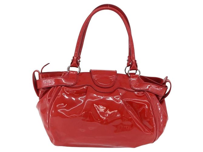 Salvatore Ferragamo Gancini Patent Leather Rosso - vista 2