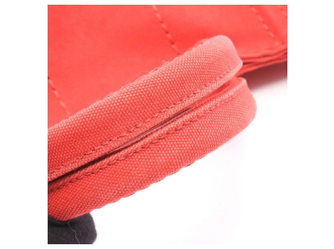 Borsa Tote Prada Canapa Rosso - vista 6
