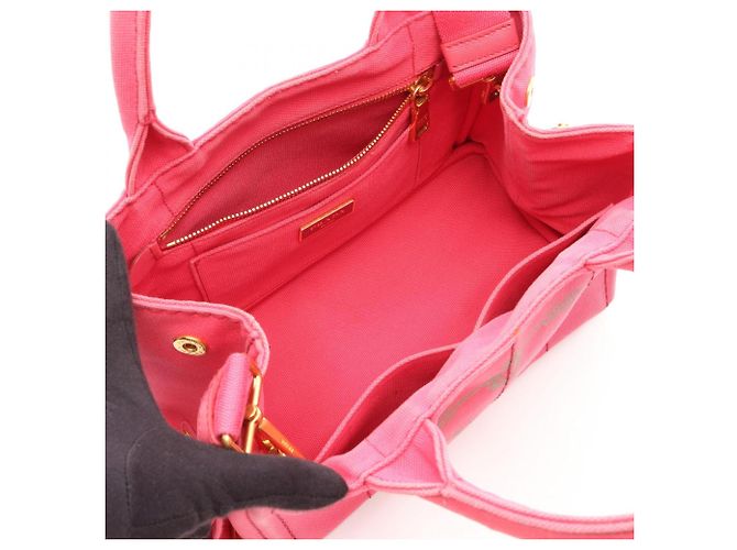 Prada CANAPA 2-Way Tote Bag Pink - Ansicht 3