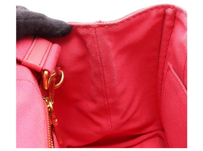 Prada CANAPA 2-Way Tote Bag Pink - Ansicht 7