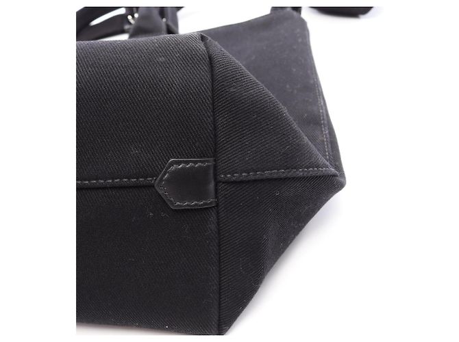 Prada Canapa Drill 2-Way Tote Bag Schwarz - Ansicht 9