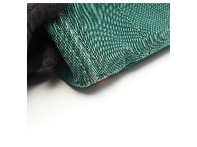 Prada CANAPA 2-Way Tote Bag aus grünem Canvas - Ansicht 10