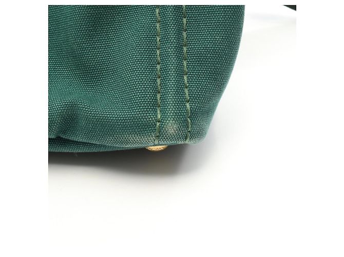 Prada CANAPA 2-Way Tote Bag aus grünem Canvas - Ansicht 9