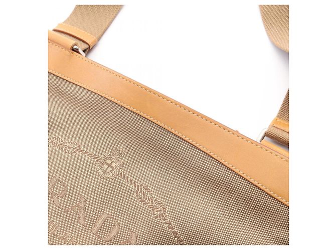 Borsa a tracolla Prada LOGO JACQUARD Marrone Beige - vista 10