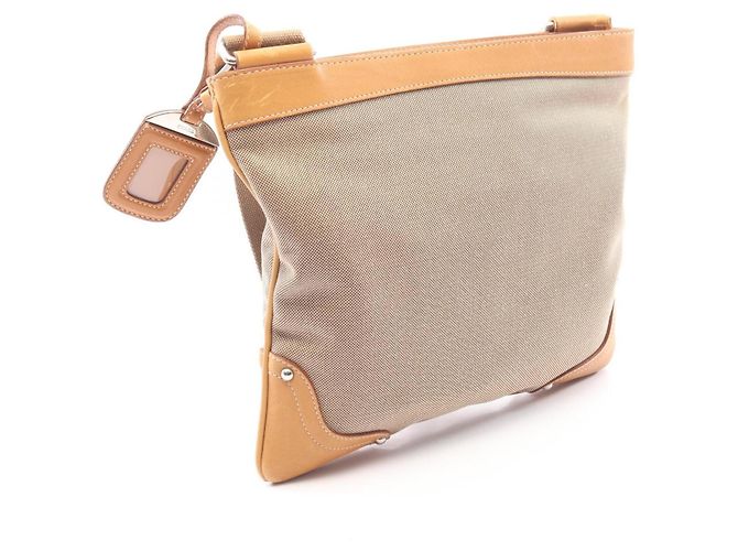 Borsa a tracolla Prada LOGO JACQUARD Marrone Beige - vista 2