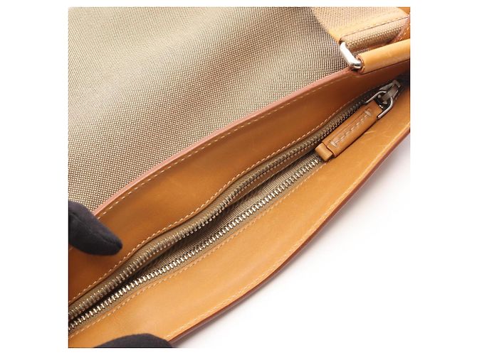 Borsa a tracolla Prada LOGO JACQUARD Marrone Beige - vista 5