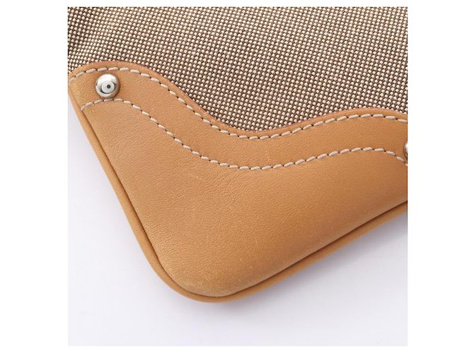 Borsa a tracolla Prada LOGO JACQUARD Marrone Beige - vista 9