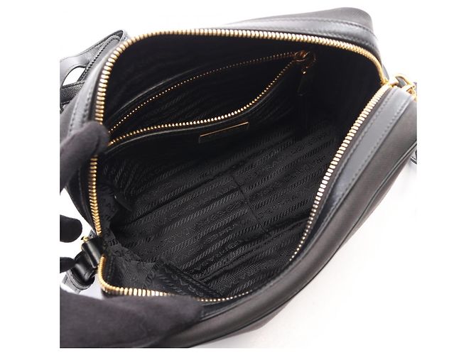 Borsa a tracolla Prada LOGO JACQUARD Nero - vista 3