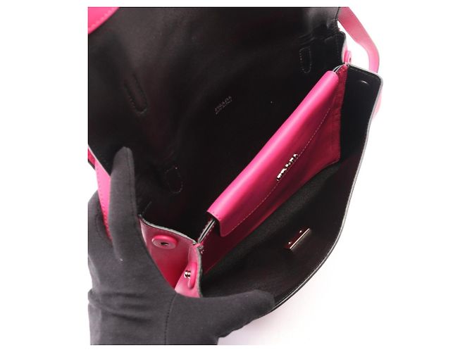 Bolsa de Ombro Prada LUX CALF Rosa - vista 3