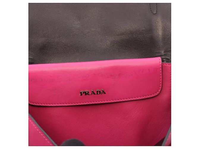 Bolsa de Ombro Prada LUX CALF Rosa - vista 6
