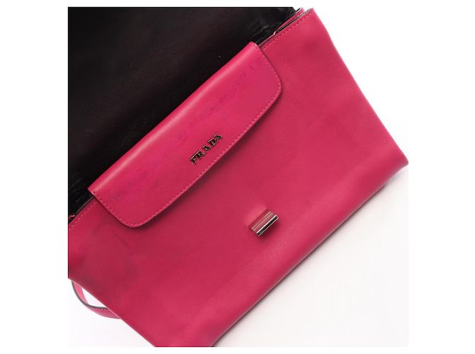 Bolsa de Ombro Prada LUX CALF Rosa - vista 8