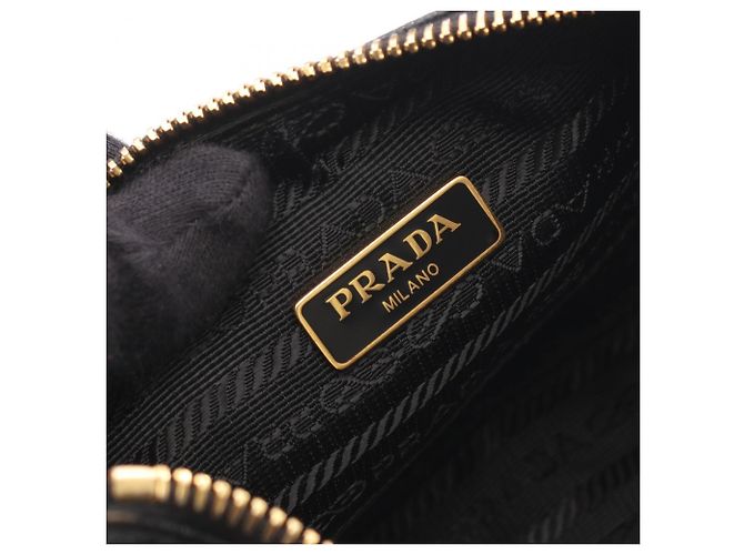 Saffiano Prada Re-Edition 2005 Schultertasche Schwarz - Ansicht 4