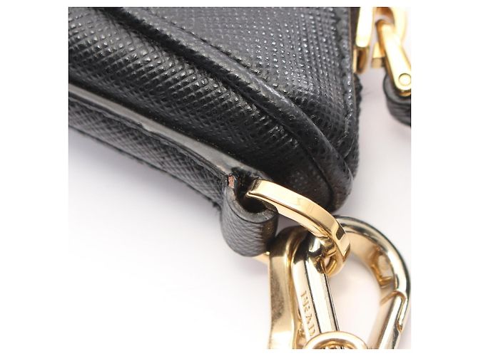 Saffiano Prada Re-Edition 2005 Schultertasche Schwarz - Ansicht 7