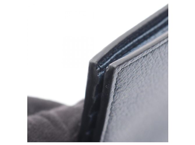 Portafoglio bi-fold Prada VIT.MICRO GRAIN Rosso Blu navy - vista 6