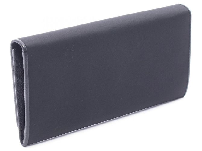 Prada Bi-fold Long Wallet mit Triangle-Logo Schwarz - Ansicht 2