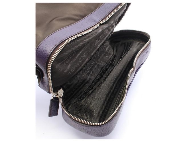 Sac à main Prada Khaki et Purple Violet Kaki - vue 5